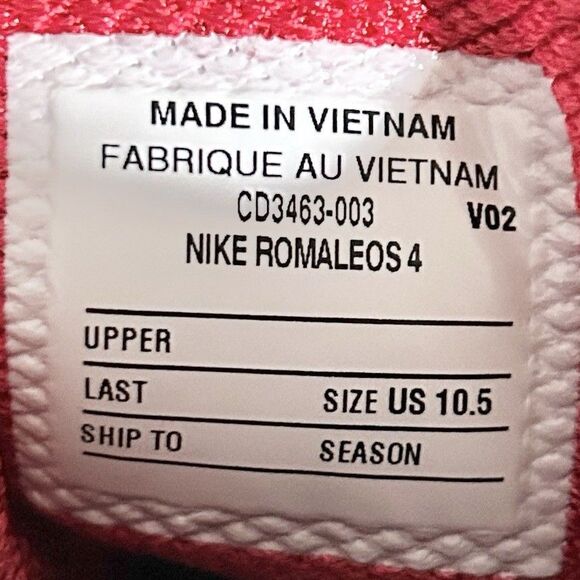 Nike Romaleos 4 “Black University Red” Men’s Size 10.5-11.5 Weightlifting Shoes - Picture 8 of 9